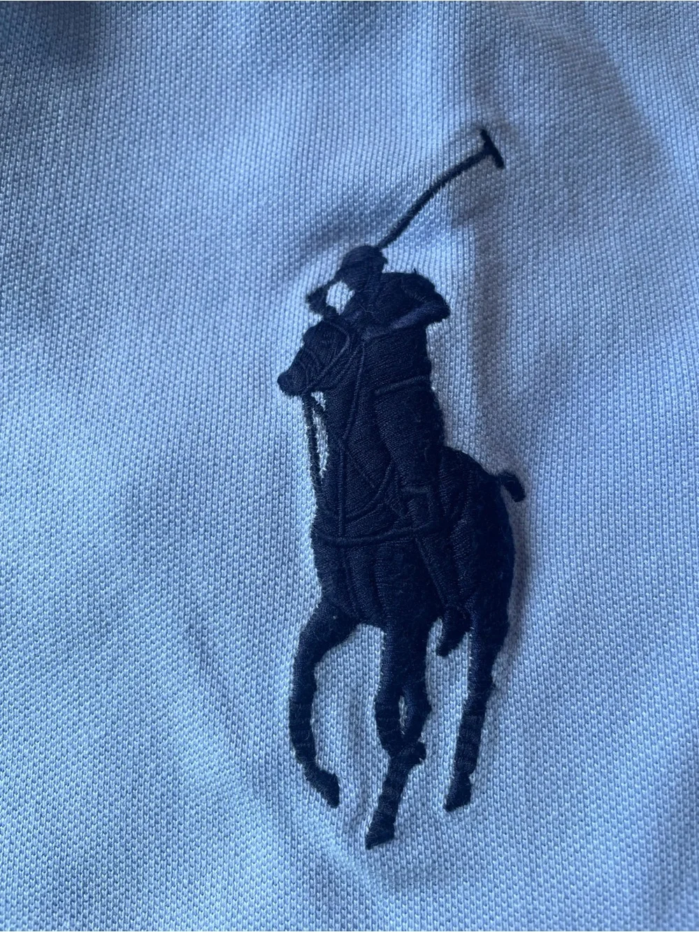Polo Ralph Lauren Big Pony Shirt Men’s XXL Custom Slim Fit Short Sleeve Blue